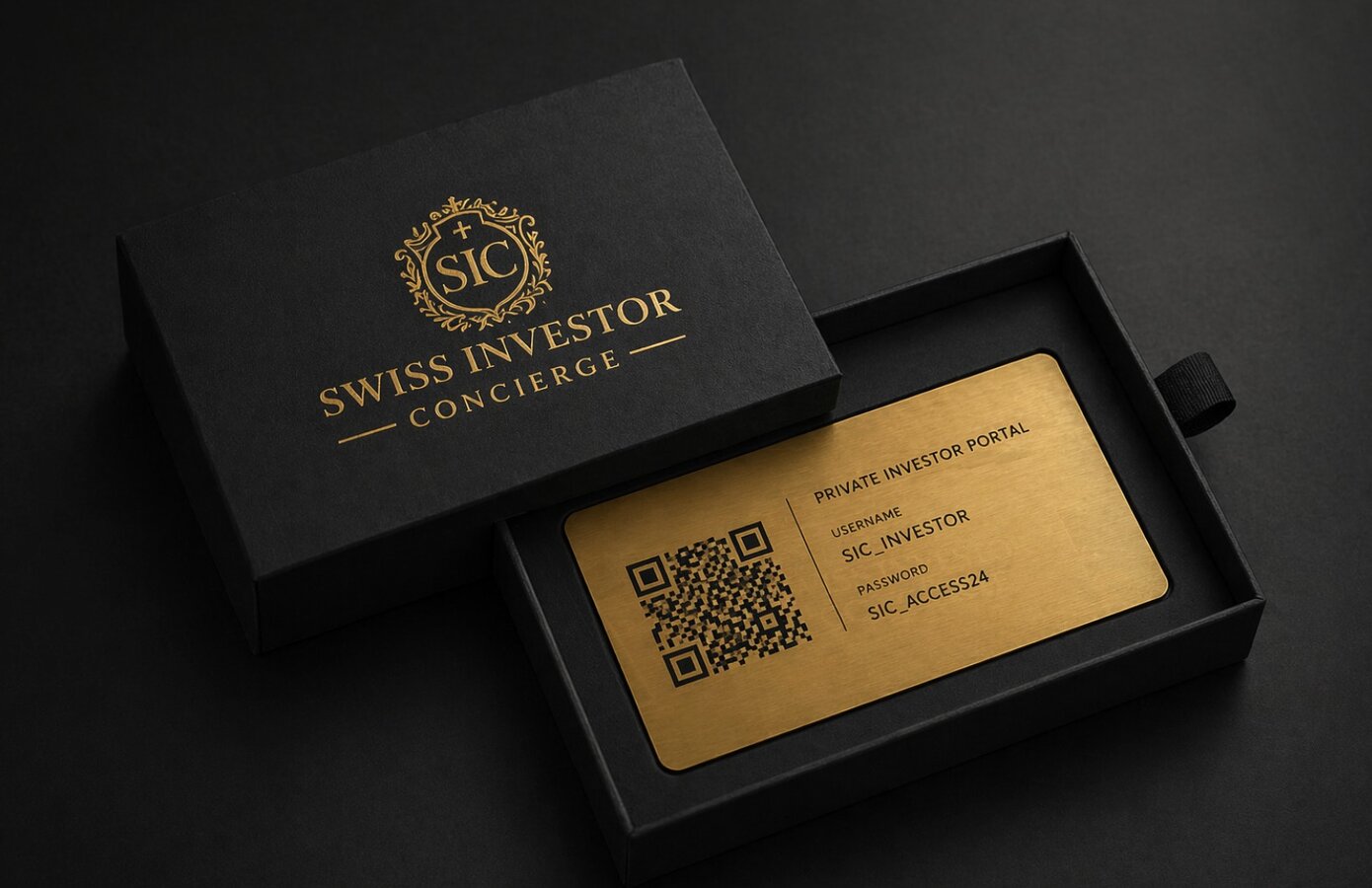 Engraved access credential — sent on mandate signing